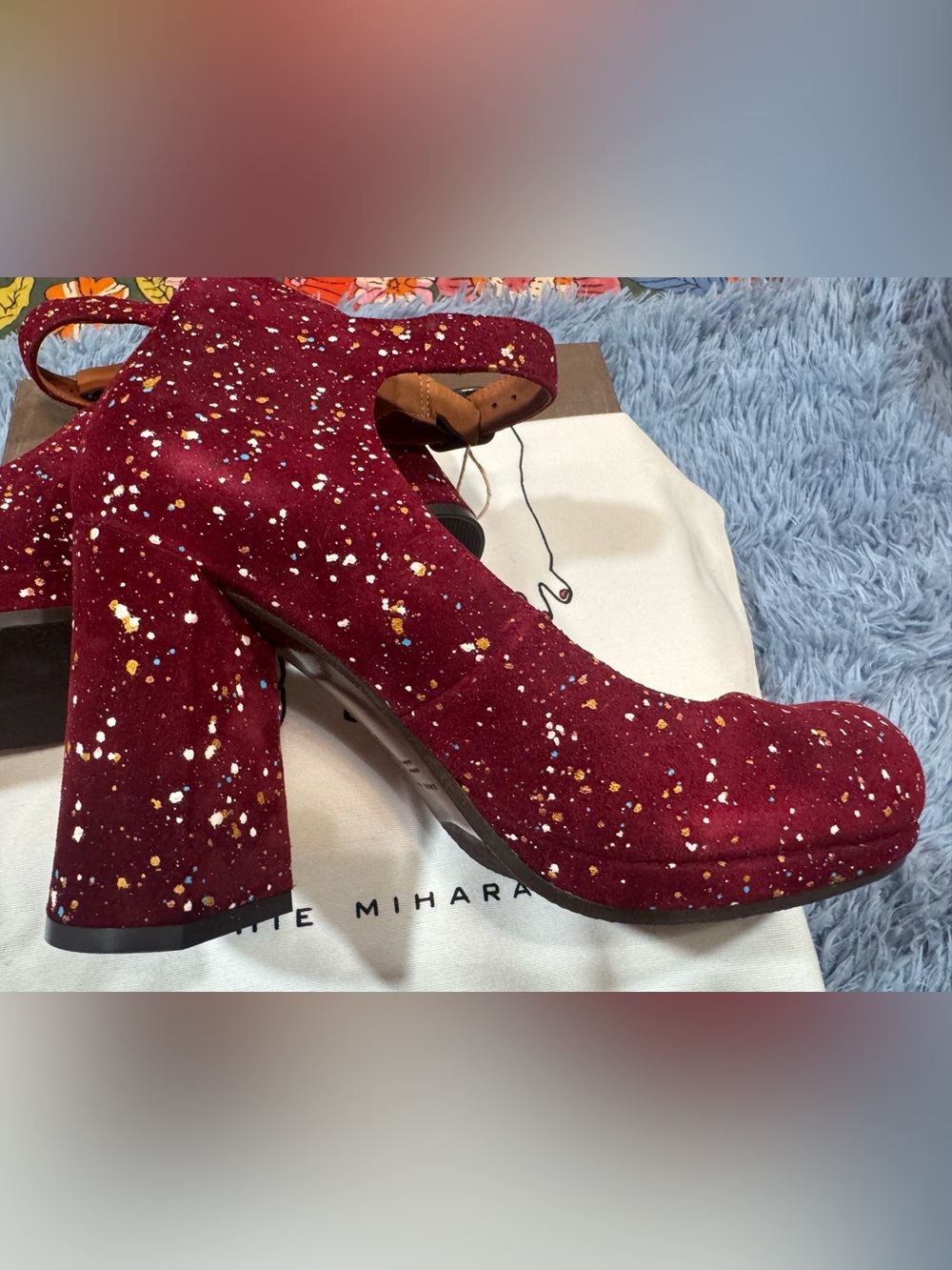 NIB Chie Mihara Liuma Suede Platform Heels In Size 39 - Picture 2 of 16